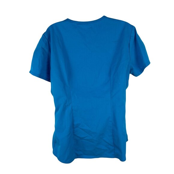 Nrg By Barco Womens Scrub Top With Pockets Blue Size M - Picture 7 of 8